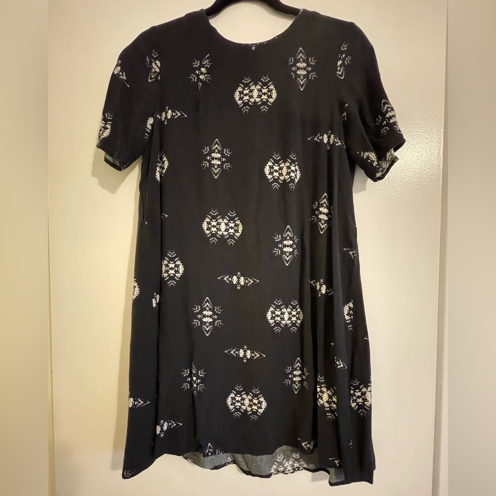 Black and White Southwest Print Mini Dress